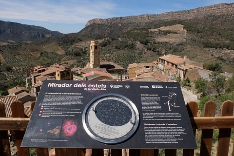 Mirador astronòmic de la Vilella Alta, al Parc Natural de la Serra del Montsant