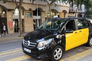 Imatge d&#039;arxiu d&#039;un taxi de Barcelona