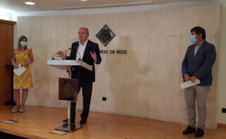 Carles Pellicer, Noemí Llauradó i Òscar Subirats han presentat el Pla