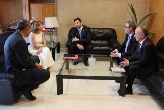 Reunió entre l&#039;alcalde de Tarragona, el subdelegat del govern espanyol, el secretari general d&#039;Infraestructures i la ministra de Transports