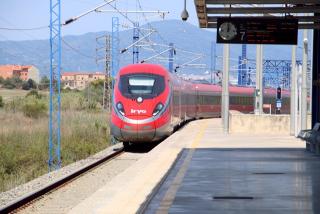 El primer tren d&#039;Iryo entrant a l&#039;estació del Camp de Tarragona,procedent des de Madrid