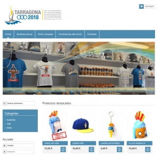 Imatge de la botiga &#039;online&#039; dels Jocs Mediterranis