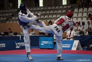 La competició de Taekwondo dels Jocs Mediterranis se celebra al pavelló de Salou