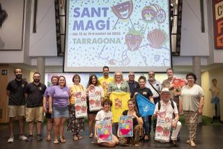 Lla consellera de Cultura i Festes, Sandra Ramos, ha presentat el programa de les Festes de Sant Magí, acompanyada dels representants de les entitats col·laboradores