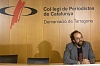 Imatge del president del Col·legi de Periodistes a la Demarcació de Tarragona, Esteve Giralt, durant la presentació del cicle 