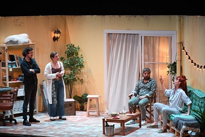 Imatge d'arxiu de la representació de la comèdia teatral 'La Pell Fina' al Teatre Auditori del Morell