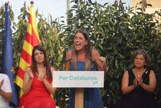 La candidata de Junts, Miriam Nogueras, intervé a l&#039;acte final de Tarragona