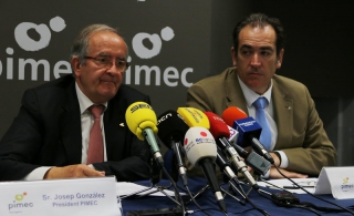 El president de la PIMEC, Josep González, i el president de la PIMEC Tarragona, Quim Sendra
