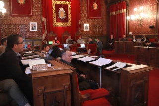 Imatge del saló de plens de l&#039;Ajuntament de Tarragona, durant la sessió plenària d&#039;aquest divendres, el 21 de febrer del 2020