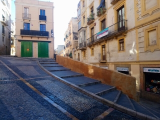Imatge d&#039;on estava ubicada la barana de la Baixada Misericòrdia a Tarragona 
