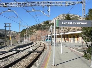 L&#039;estació La Plana-Picamoixons, en una imatge d&#039;arxiu