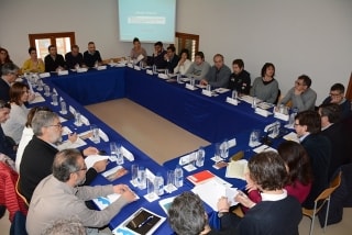 Imatge de la reunió operativa amb representants de els 15 municipis seus dels Jocs