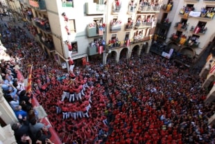 Imatge de la Diada Castellera de Santa Úrsula a edicions anteriors. 
