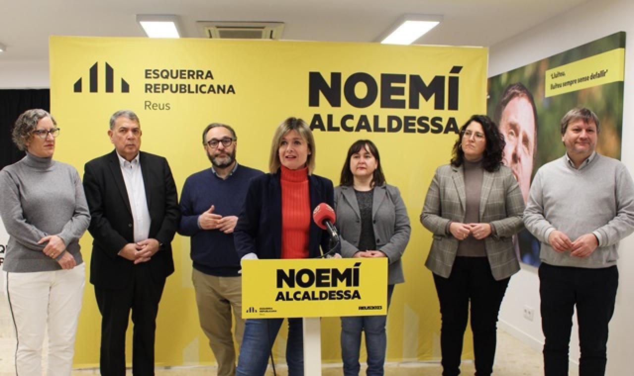 La candidata d&#039;ERC a l&#039;alcaldia de Reus, Noemí Llauradó, ha presentat en roda de premsa els primers llocs de la llista electoral del 28-M