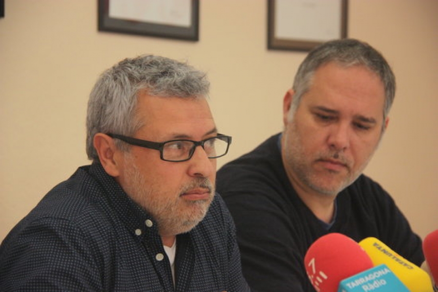 José Martín, secretari general de CCOO Indústria a Tarragona, durant la roda de premsa sobre IQOXE, el 24 de gener del 2020 