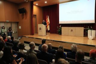 El president de la Generalitat, Pere Aragonès, durant l&#039;acte d&#039;inauguració del curs 2023-24 a la Universitat Rovira i Virgili (URV)