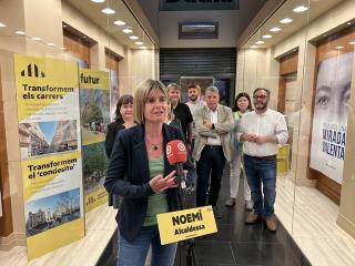 La candidat d&#039;ERC a Reus, Noemí Llauradó, ha presentat l&#039;exposició &#039;Reus de Futur&#039; al nou local de campanya, al carrer Llovera, 15