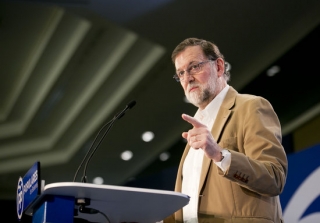 El president del govern espanyol, Mariano Rajoy, intervé a la convenció del PP sobre el turisme, a Palma el passat 21 d&#039;abril
