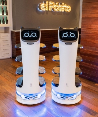 Imatge dels nous robots incorporats al restaurant El Pòsit de Cambrils