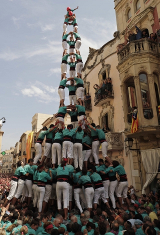 El colossal 3 de 10 que els Castellers de Vilafranca van coronar ahir a l&#039;Arboç és el primer que es descarrega enguany