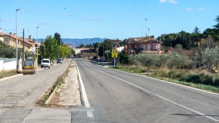 Imatge de la carretera de Poblet a l&#039;Espluga