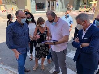 La presidenta de la Diputació de Tarragona, Noemí Llauradó, va conèixer de primera mà el projecte de reordenació de les travesseres de Vila-rodona