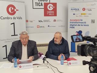 Roda de premsa de la Cambra de Valls per fer balanç del programa Kit Digital a la comarca