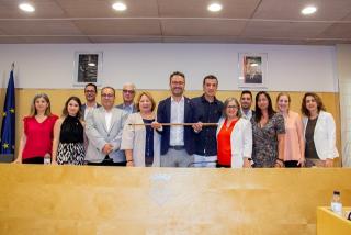 Imatge del nou equip de govern de l&#039;Ajuntament de Vila-seca encapçalat per l&#039;alcalde Pere Segura