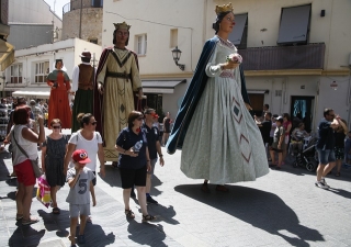 Els Gegants, al Seguici Festiu de la Festa Major de Sant Pere 