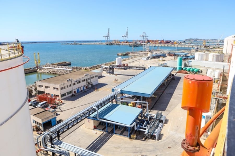 La terminal logística compta al Port de Tarragona amb una capacitat per a 331.000 m3 i disposa de tres línies d&#039;atracada per a vaixells