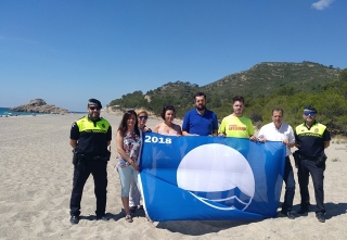 L’acte oficial d’hissada de la Bandera Blava a les tres platges de Vandellòs i l&#039;Hospitalet de l&#039;Infant va tenir lloc ahir al matí a la platja del Torn