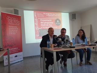Roda de premsa de presentació del programa &#039;Ocell de Foc&#039; a Tarragona