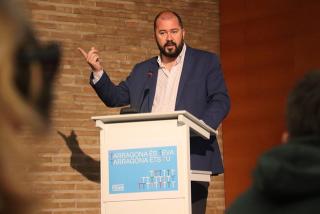 El conseller de Territori de l&#039;Ajuntament de Tarragona, Xavier Puig, en la roda de premsa de balanç del procés participatiu del POUM 