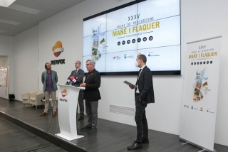 Roda de premsa de presentació a Repsol Tarragona de la XXXV edició del Premi de Periodisme Mañé i Flaquer