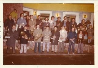 Una imatge de la Banda de Música Vila de Falset, el 1974