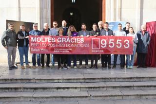Imatge de la xifra de donacions aconseguida en la Marató de Donants de Sang
