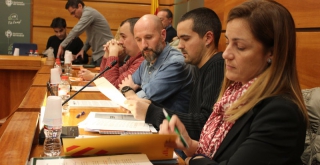 La portaveu d&#039;ERC, Eva Mata, en un ple de l&#039;Ajuntament del Vendrell