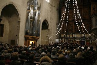 Imatge d&#039;arxiu de la primera part del concert participatiu del Messies de Händel, a l&#039;església de Sant Joan de Valls
