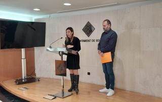 L&#039;alcaldessa de Reus, Sandra Guaita, i el regidor de Salut, Enrique Martín, han presentat en roda de premsa el nou servei d’atenció ciutadana per prevenir i millorar la salut mental i el benestar emocional