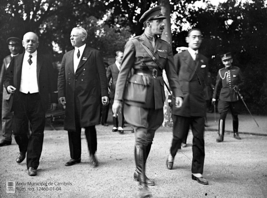 Visita del rei Alfons XIII al Parc Samà el 20 de maig de 1924.