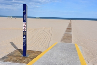 S’han instal·lat les habituals passeres d&#039;accés, entre el Club Marítim i el Port de Torredembarra