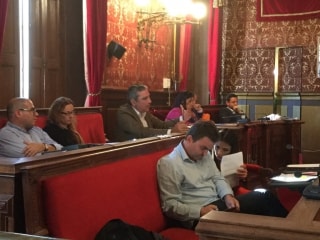 El portaveu del PDeCAT a Tarragona, Albert Abelló, intervenint en un ple anterior