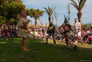 Imatge d&#039;arxiu d&#039;un espectacle sobre gladiadors al festival Tarraco Viva
