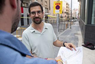 El conseller de Territori de l&#039;Ajuntament de Tarragona, Nacho García, a les obres iniciades aquesta setmanaals carrers López Peláez i Josepa Massanés 