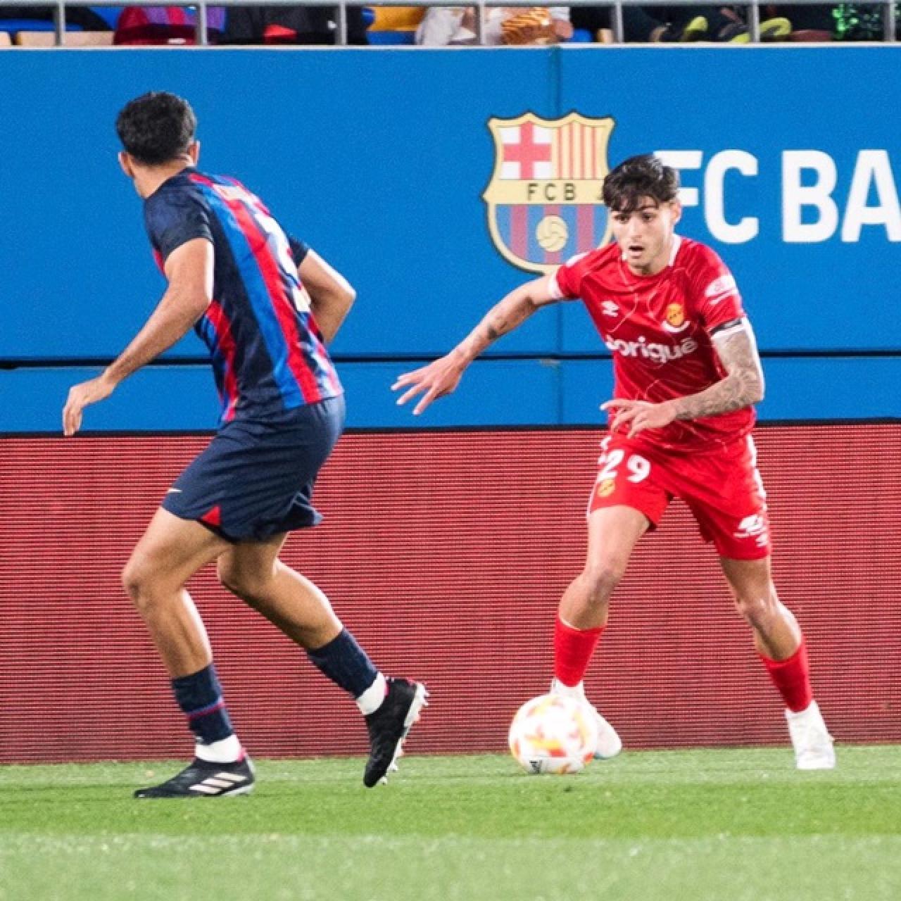 Imatge del partit Barça Atlètic - Nàstic de Tarragona disputat aquest dissabte a l&#039;Estadi Johan Cruyff