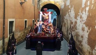 El Diorama de Passió que cada any fan els pessebristes, s&#039;ha dedicat al Descendiment de la Creu