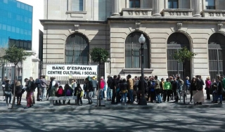 Imatge d&#039;arxiu d&#039;una manifestació per reclamar l&#039;ús ciutadà del Banc d&#039;Espanya