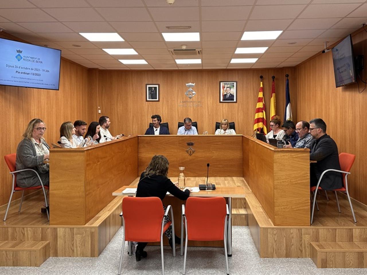Imatge del Ple ordinari de l&#039;Ajuntament de Roda de Berà celebrat dijous passat