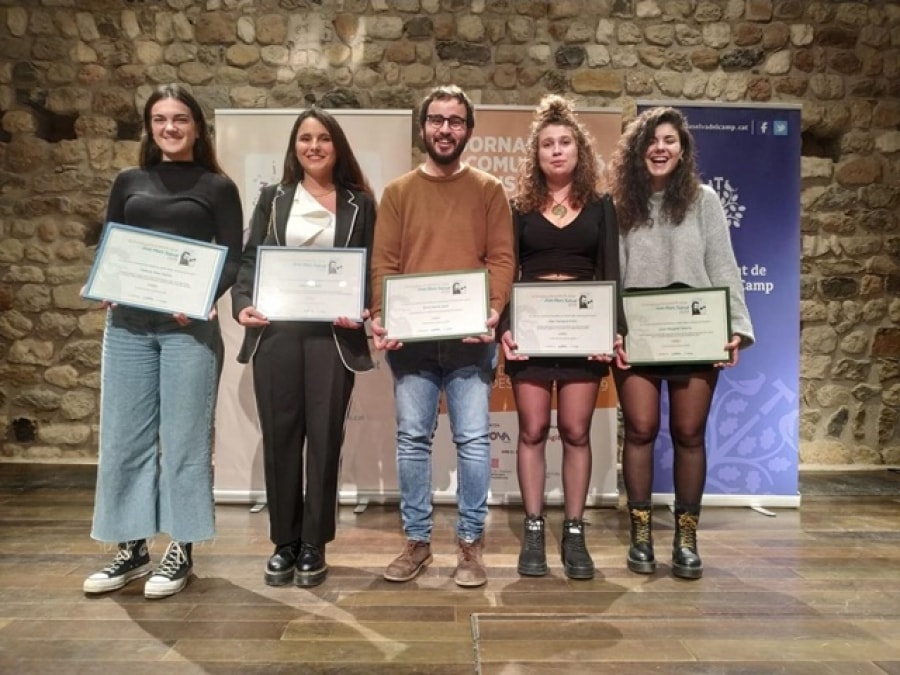 Grau, Vidal, Garcia, Cartanyà i Margalef, els joves periodistes premiats