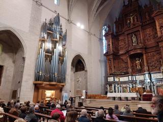 Imatge del primer concert d&#039;orgue a l&#039;Església de Sant Joan de Valls, que va tenir lloc la setmana passada